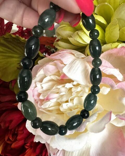 Green Moss Agate Bracelet 
