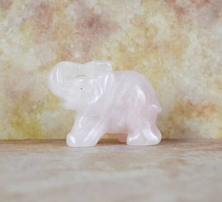Rose Quartz Elephant 