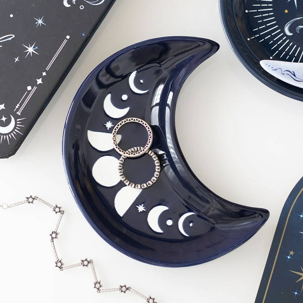 Blue Moon Phase Trinket Dish