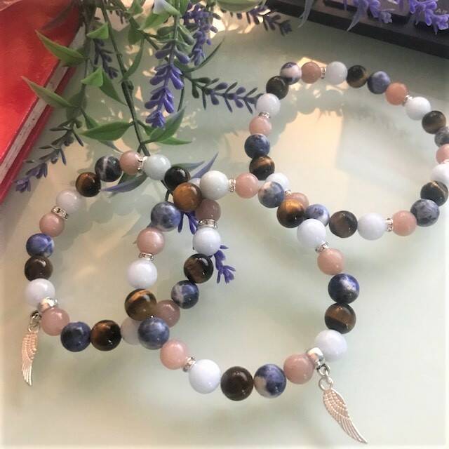 Sun, Sea, Earth & Sky Elements Crystal Bracelet  