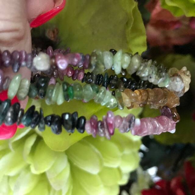 Mixed Tourmaline Chip Bracelet 'A' Grade
