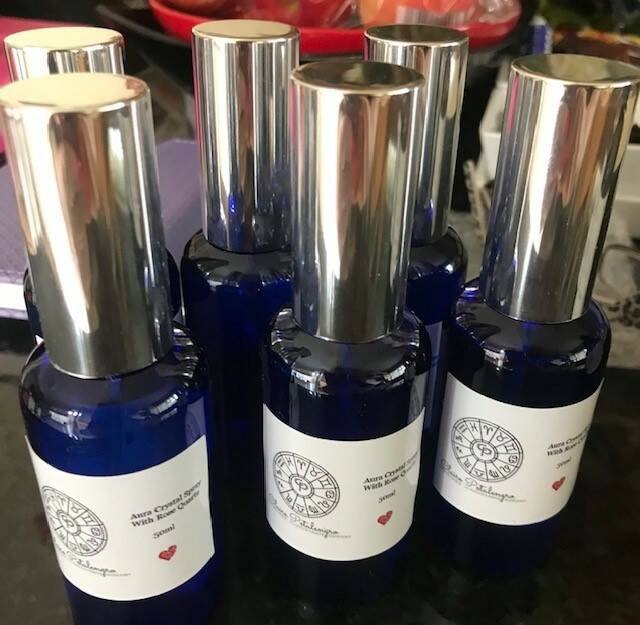 Aura Crystal Spray with White Sage  &  Rose Oil  50ml