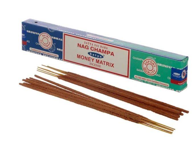 Satya Nag Champa Money Matrix Incense Sticks
