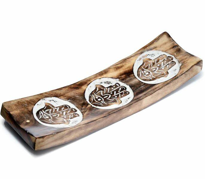 Hamsa Mango Wood Ash Catcher 